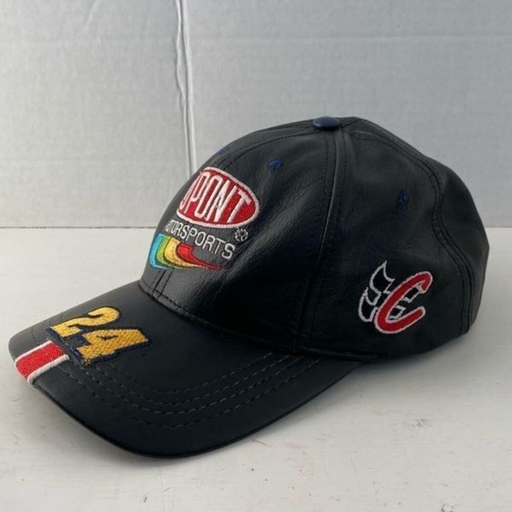 Chase Authentics Leather Jeff Gordon 24 DuPont Cap